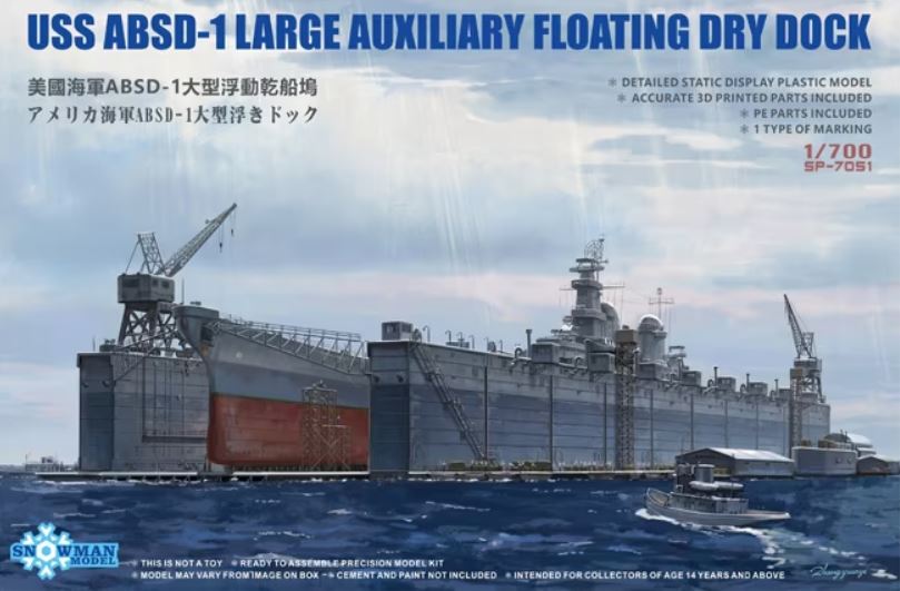 1/700 USS ABSD-1 Large Auxiliary Floating Dry Dock