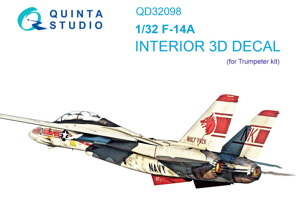 1/32 F-14A 3D-Printed & col.Interior (TRUMP)