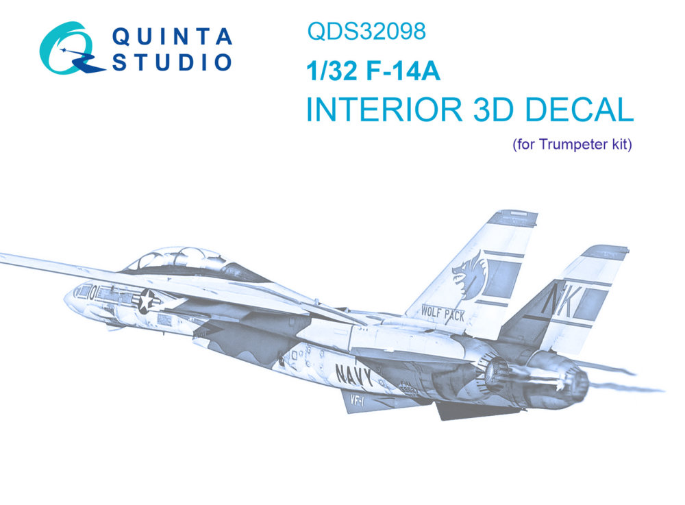 1/32 F-14A 3D-Printed & col.Interior (TRUMP) SMALL