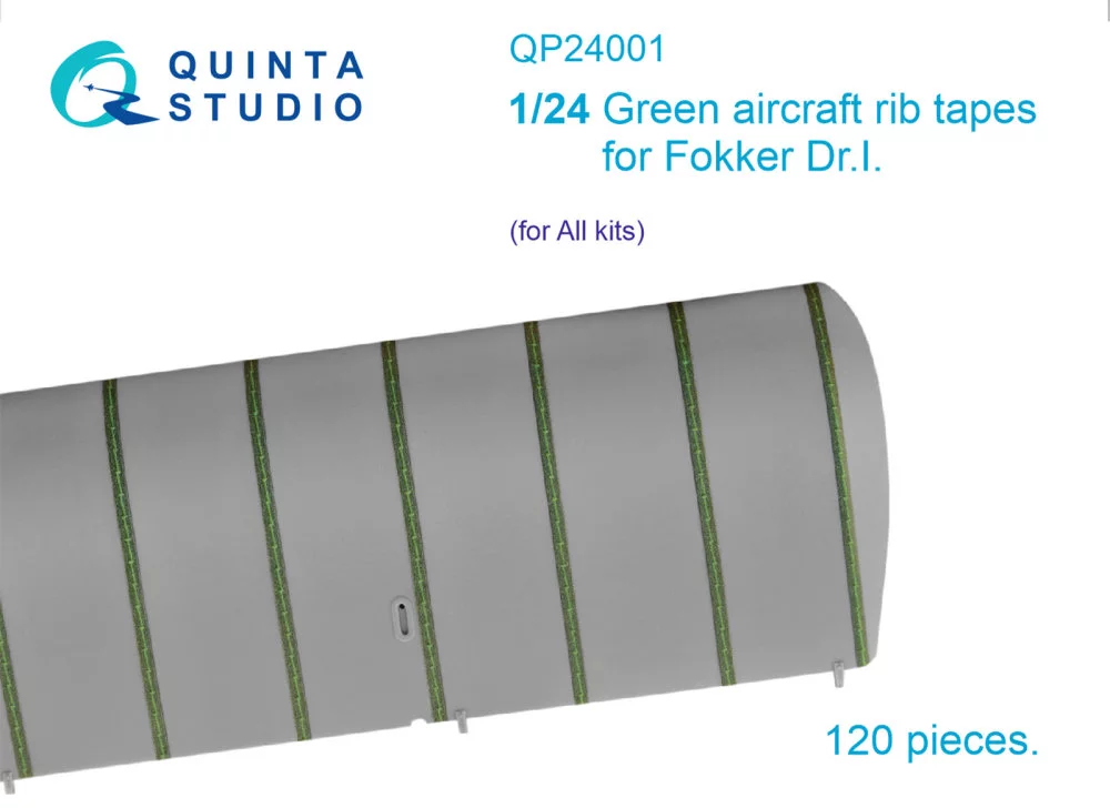 1/24 Green rib tapes Fokker Dr.I (All kits)