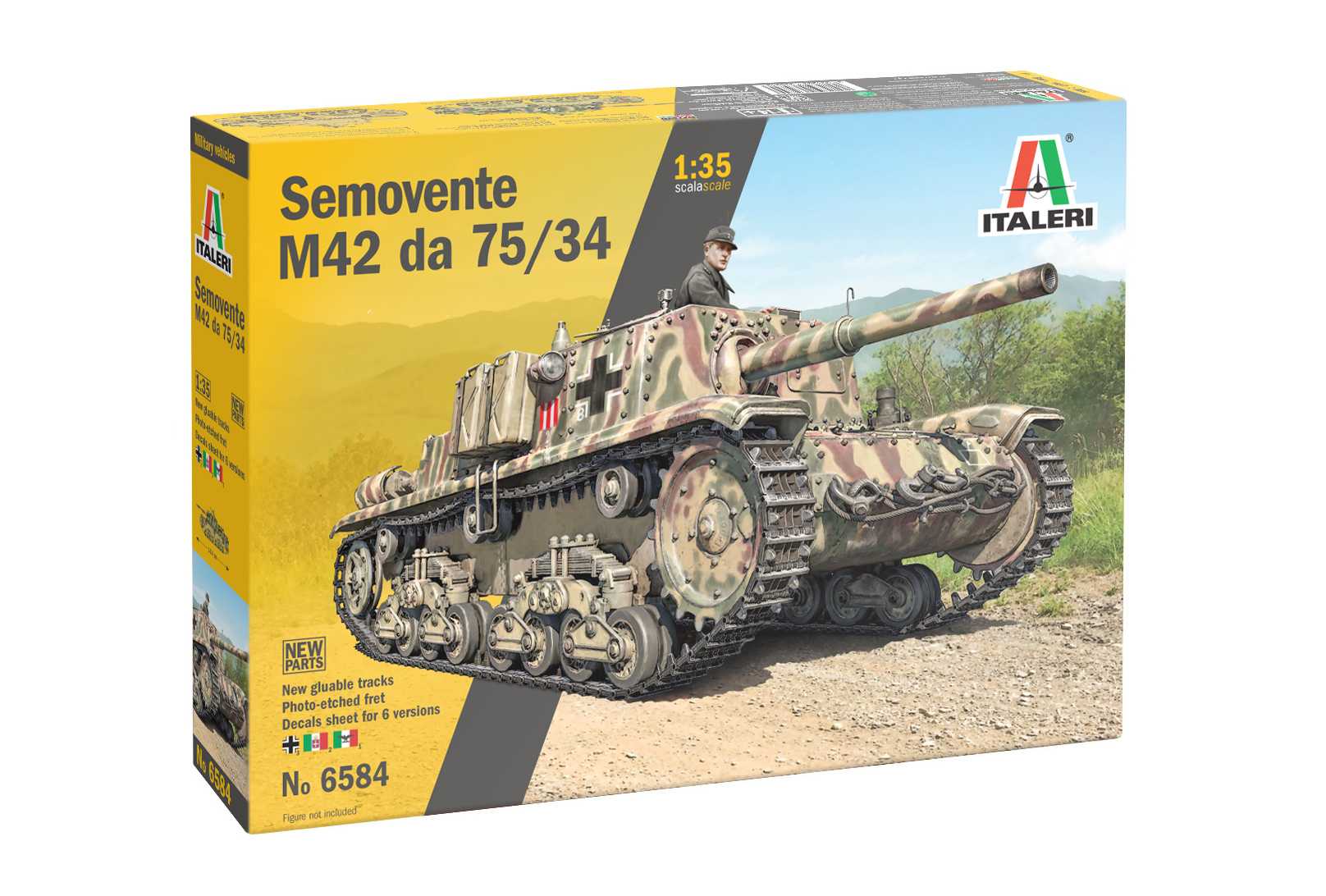 Model Kit tank 6584 - Semovente M42 da 75/34 (1:35)