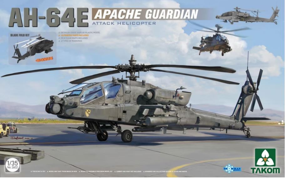 1/35 AH-64E Apache Guardian Attack Helicopter