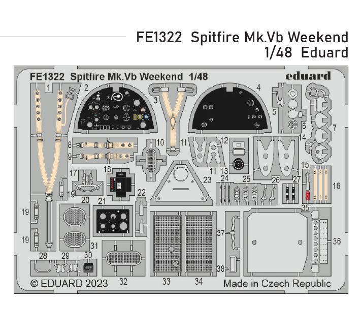 1/48 Spitfire Mk.Vb Weekend (EDUARD)
