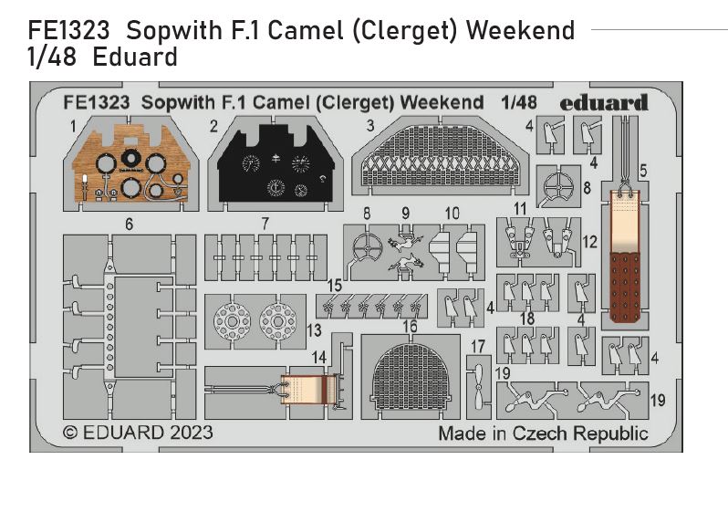1/48 Sopwith F.1 Camel (Clerget) Weekend (EDUARD)