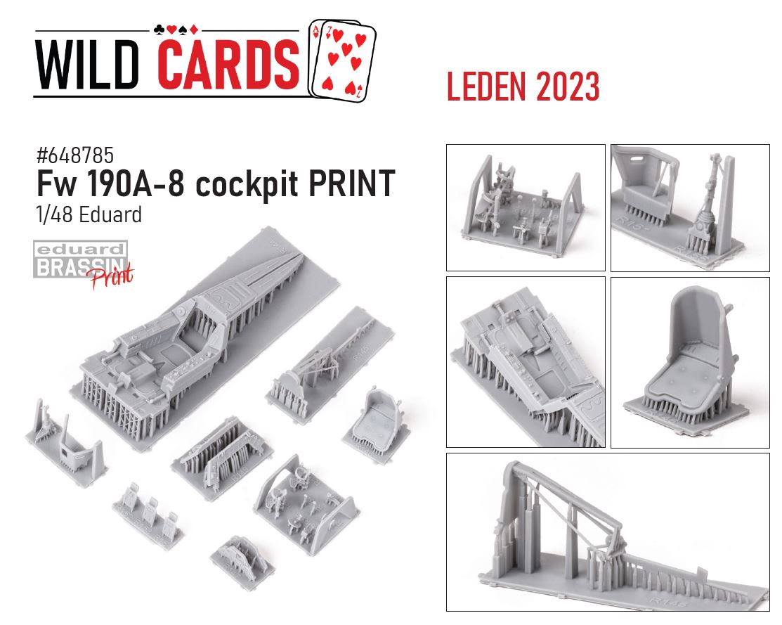 Fotografie 1/48 Fw 190A-8 cockpit PRINT (EDUARD)