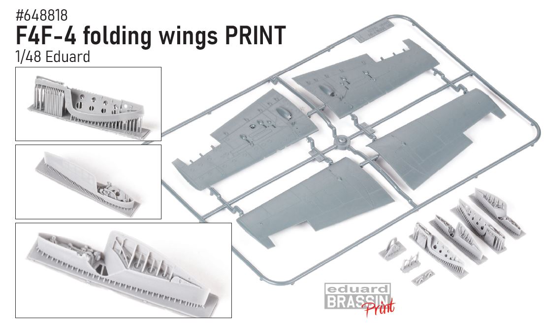 Fotografie 1/48 F4F-4 folding wings PRINT (EDUARD)