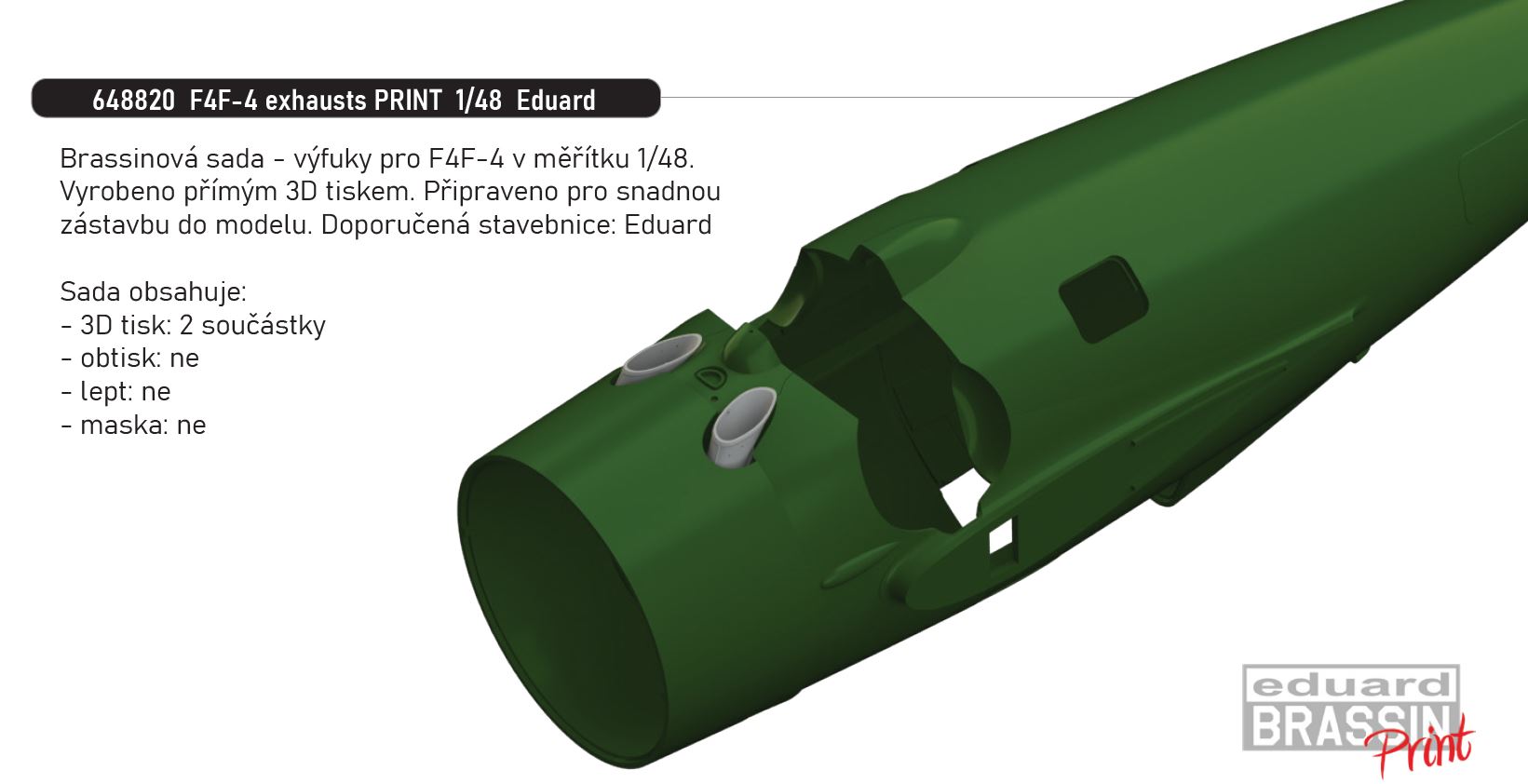 1/48 F4F-4 exhausts PRINT (EDUARD)