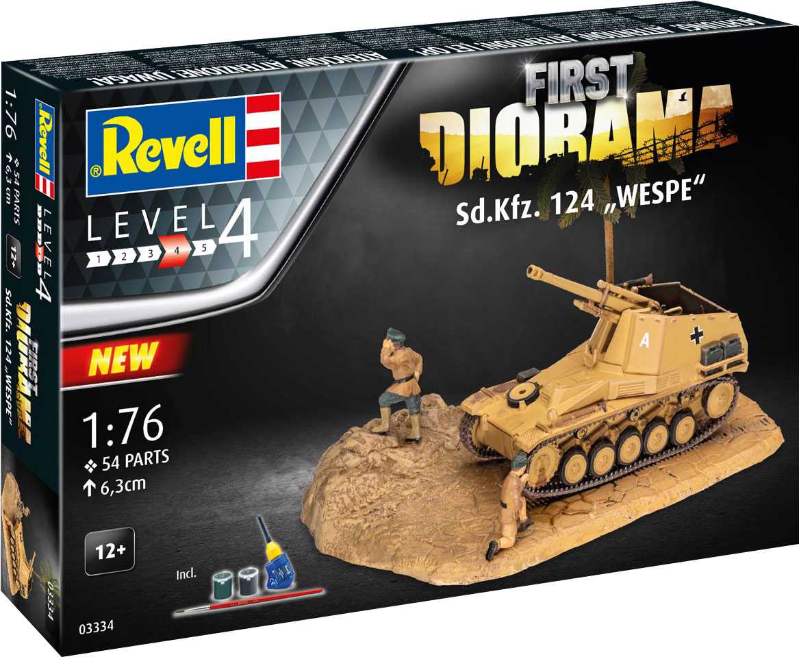 Fotografie Gift-Set diorama 03334 - Sd.Kfz. 124 Wespe (1:76)