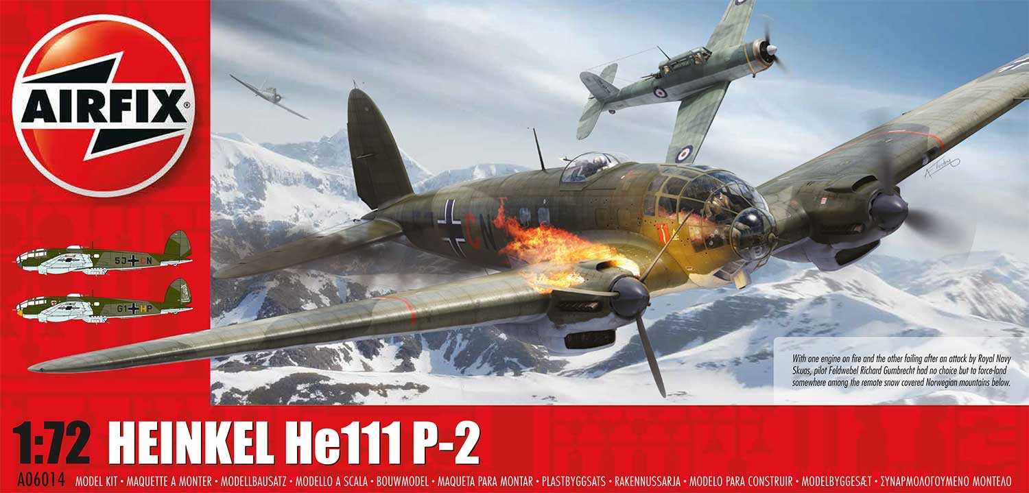 Fotografie Classic Kit letadlo A06014 - Heinkel HEIII P2 (1:72) - nová forma