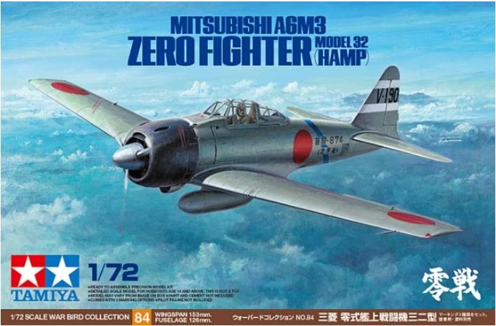 1/72 Mitsubishi A6M3 Zero Fighter Model 32 (Hamp)
