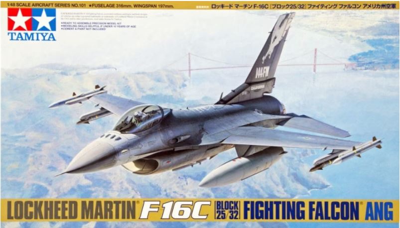1/48 Lockheed Martin F-16C (Block 25/32) Fighting Falcon ANG