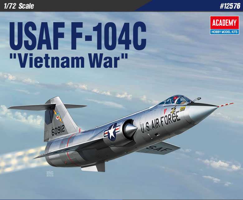 Model Kit letadlo 12576 - USAF F-104C "Vietnam War" (1:72)