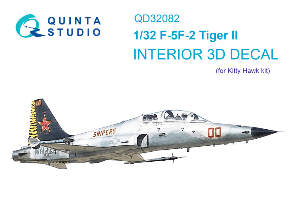 1/32 F-5F-2 3D-Printed&col.Interior (KITTYH)