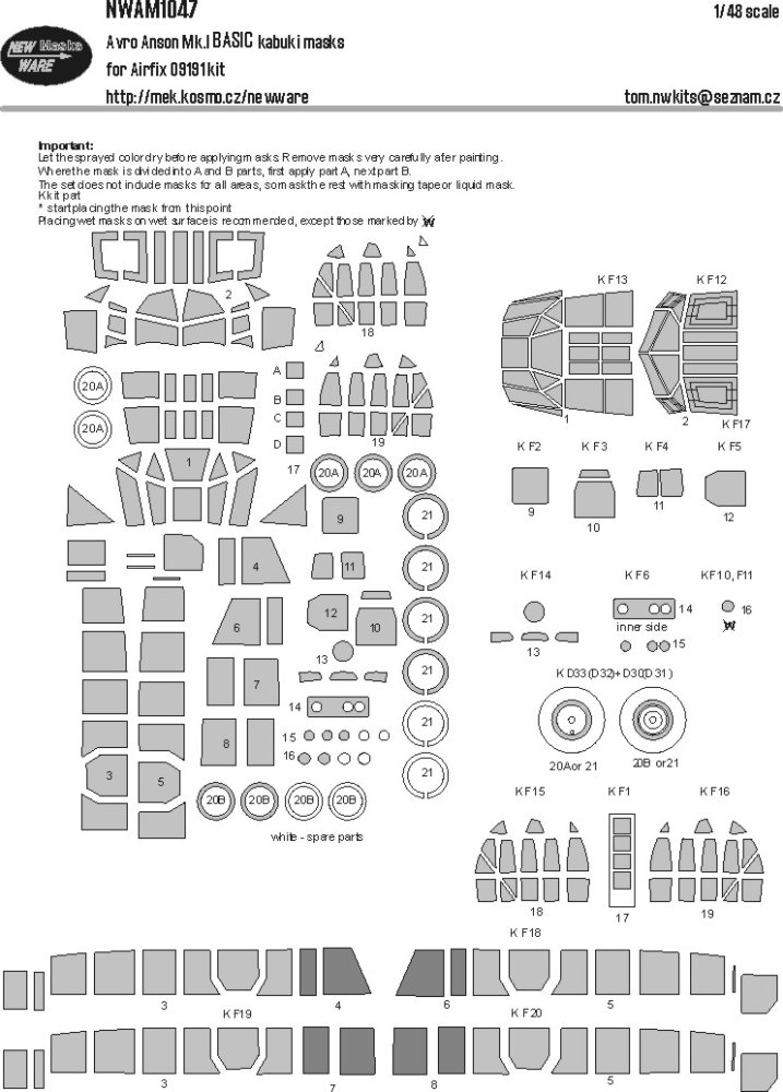 1/48 Avro Anson Mk.I BASIC (AIRFIX)