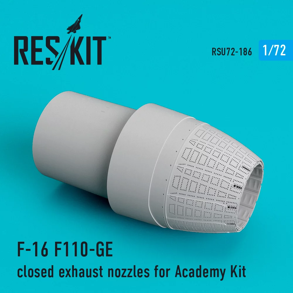 1/72 F-16 F110-GE close exh. nozzles (ACAD)