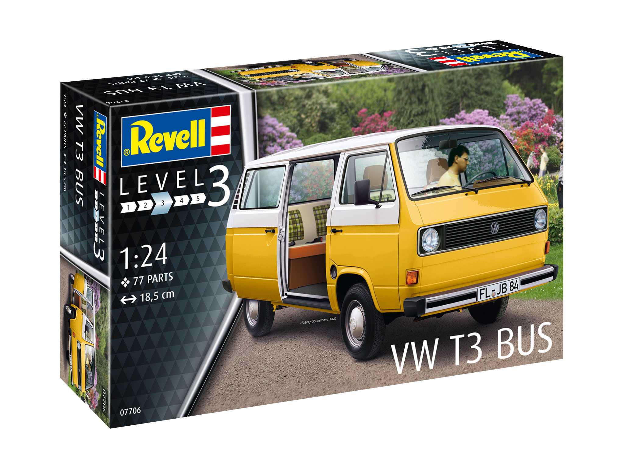 Fotografie Plastic ModelKit auto 07706 - VW T3 Bus (1:24)