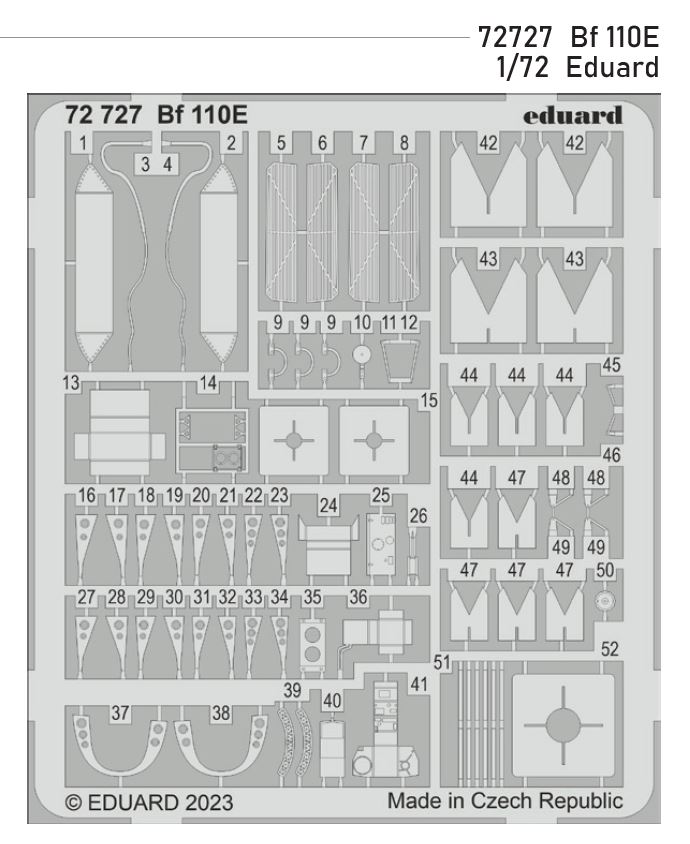 1/72 Bf 110E (EDUARD)