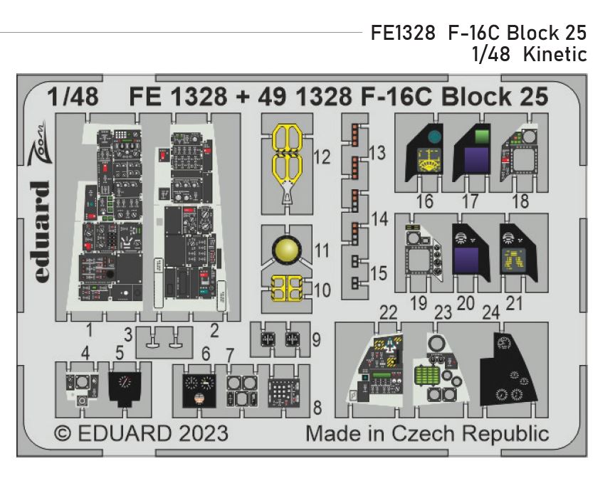 Fotografie 1/48 F-16C Block 25 (KINETIC)