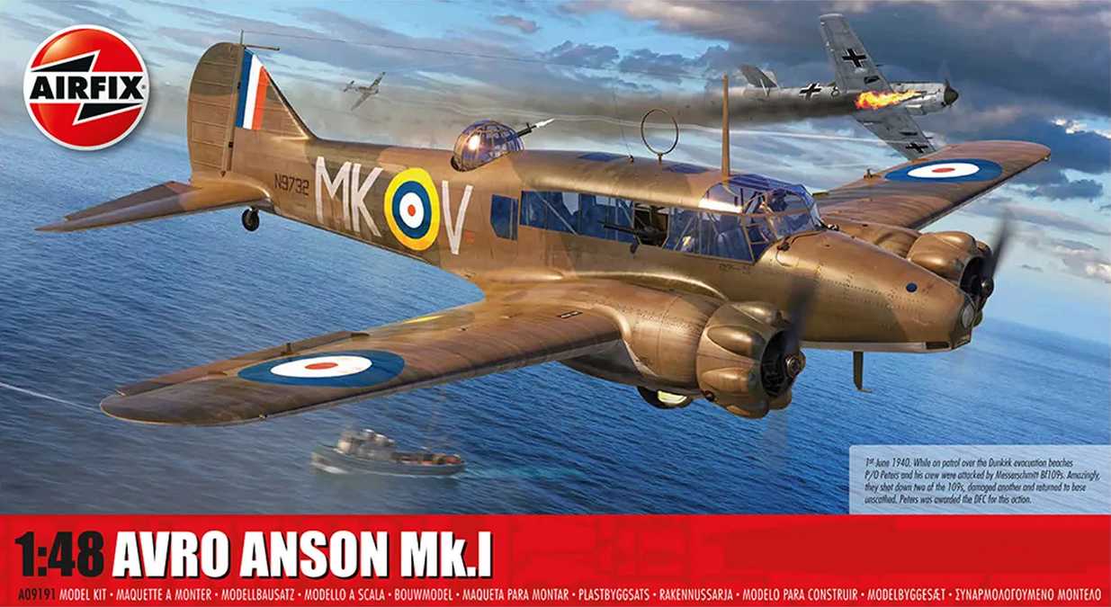 Fotografie Classic Kit letadlo A09191 - Avro Anson Mk.I (1:48)