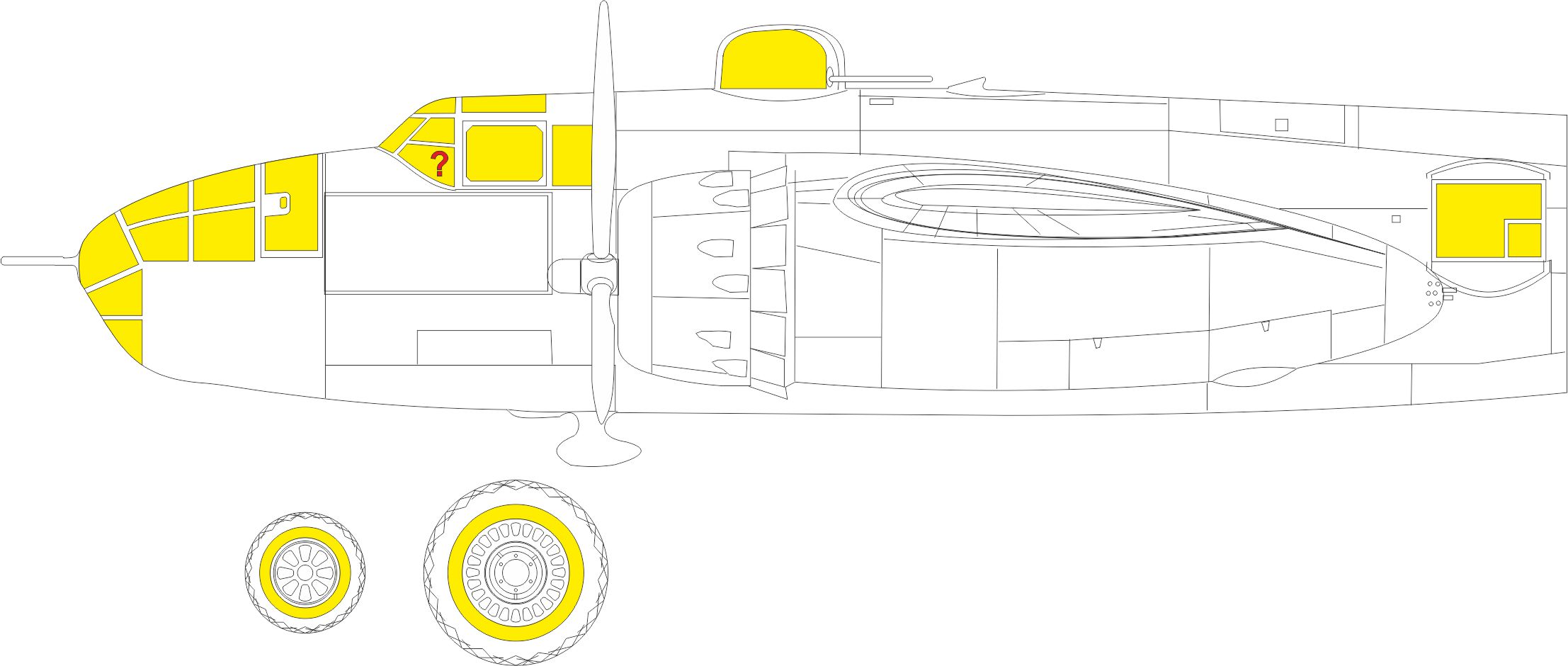 1/48 B-25J glazed nose (HKM)