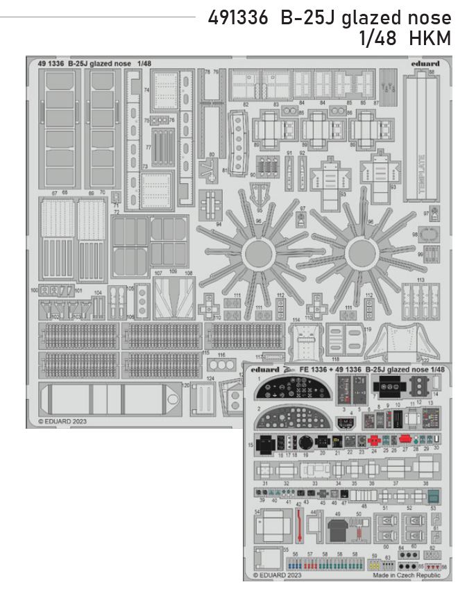 1/48 B-25J glazed nose (HKM)
