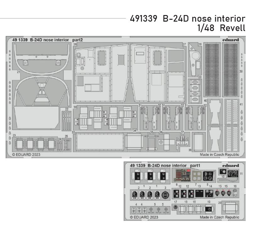 1/48 B-24D nose interior (REVELL)