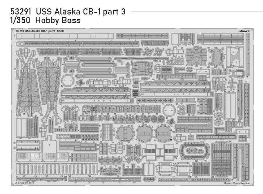 1/350 USS Alaska CB-1 part 3 (HOBBY BOSS)