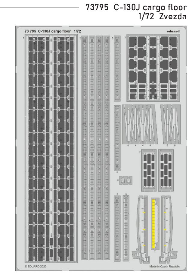 1/72 C-130J cargo floor (ZVEZDA)