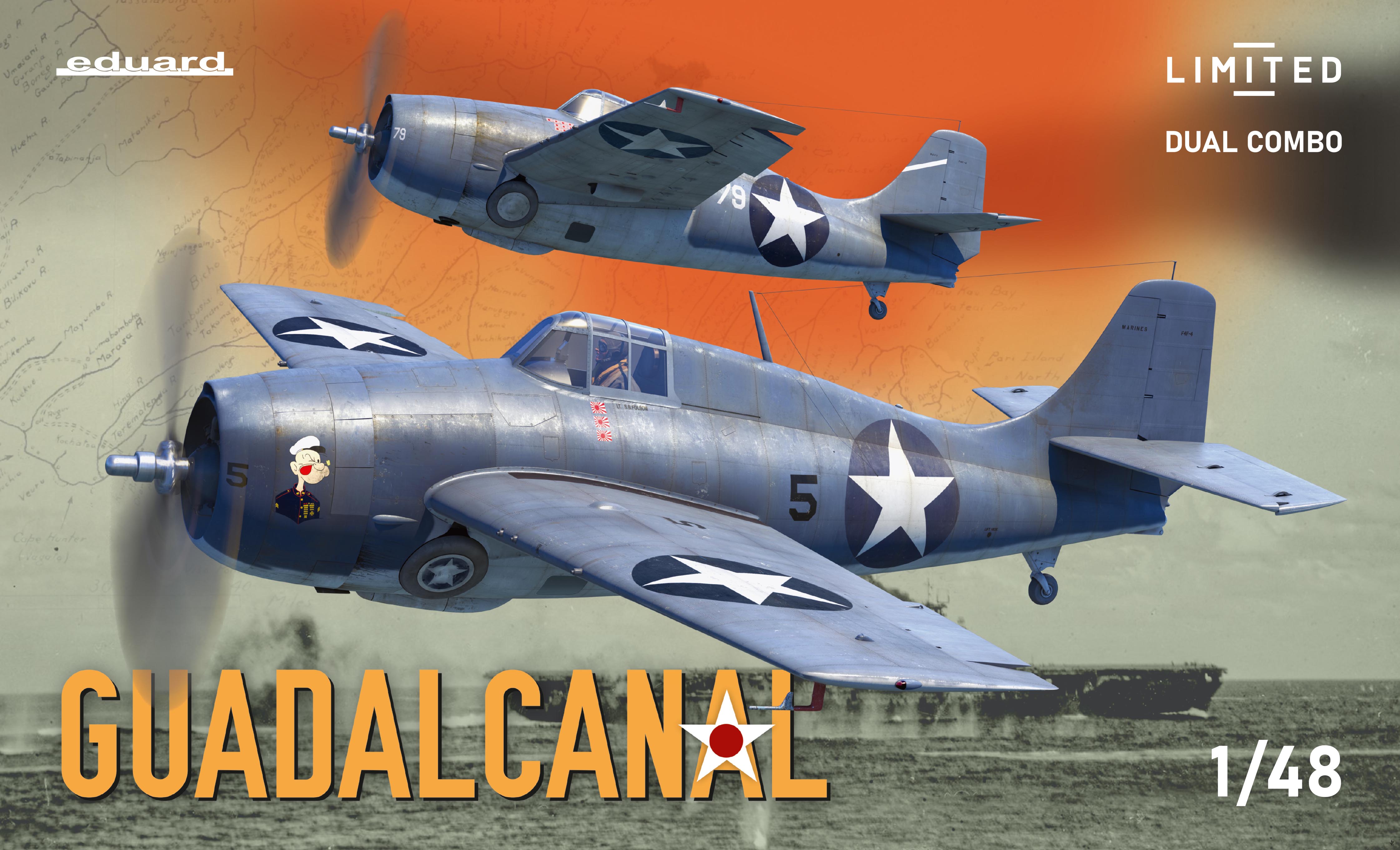 1/48 GUADALCANAL (F4F-4 Wildcat early & late) - (Limited edition - Dual Combo)