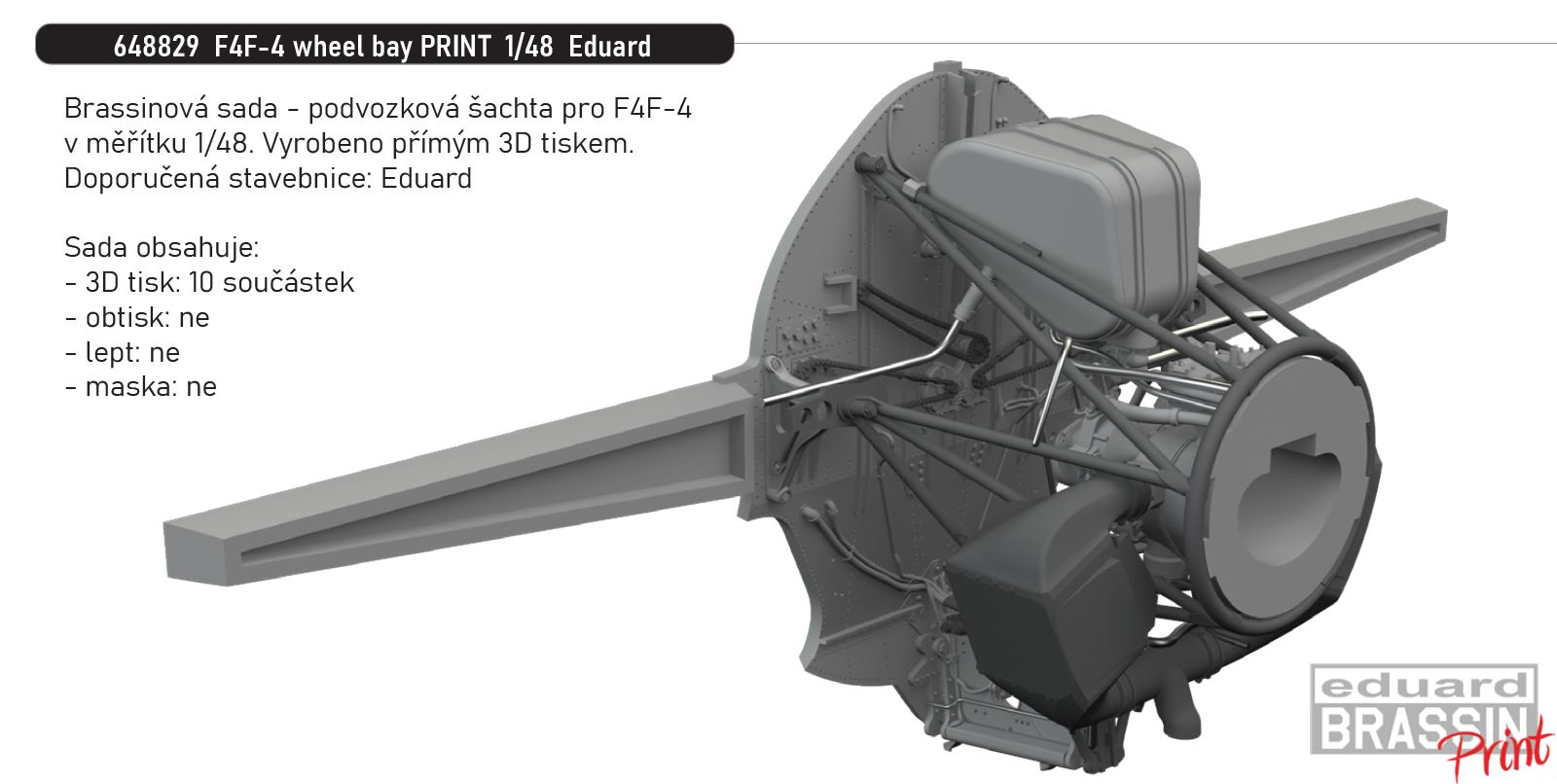 1/48 F4F-4 wheel bay PRINT (EDUARD)