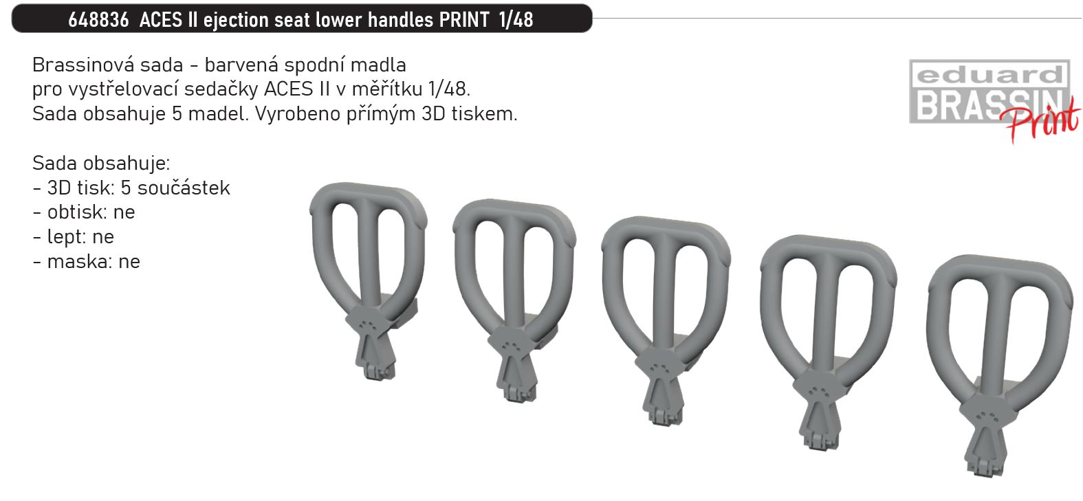 1/48 ACES II ejection seat lower handles PRINT