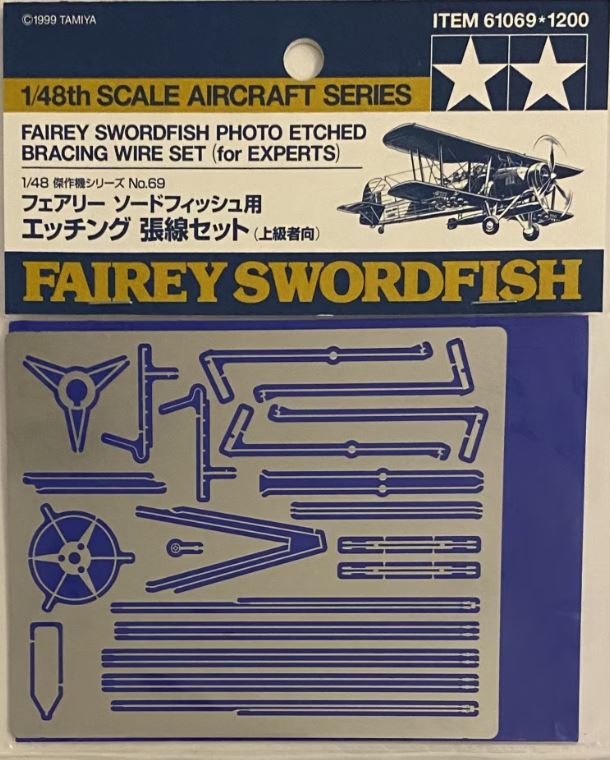 Fotografie 1/48 Fairey Swordfish PE Bracing Wire Set (for Experts) - (Tamiya)