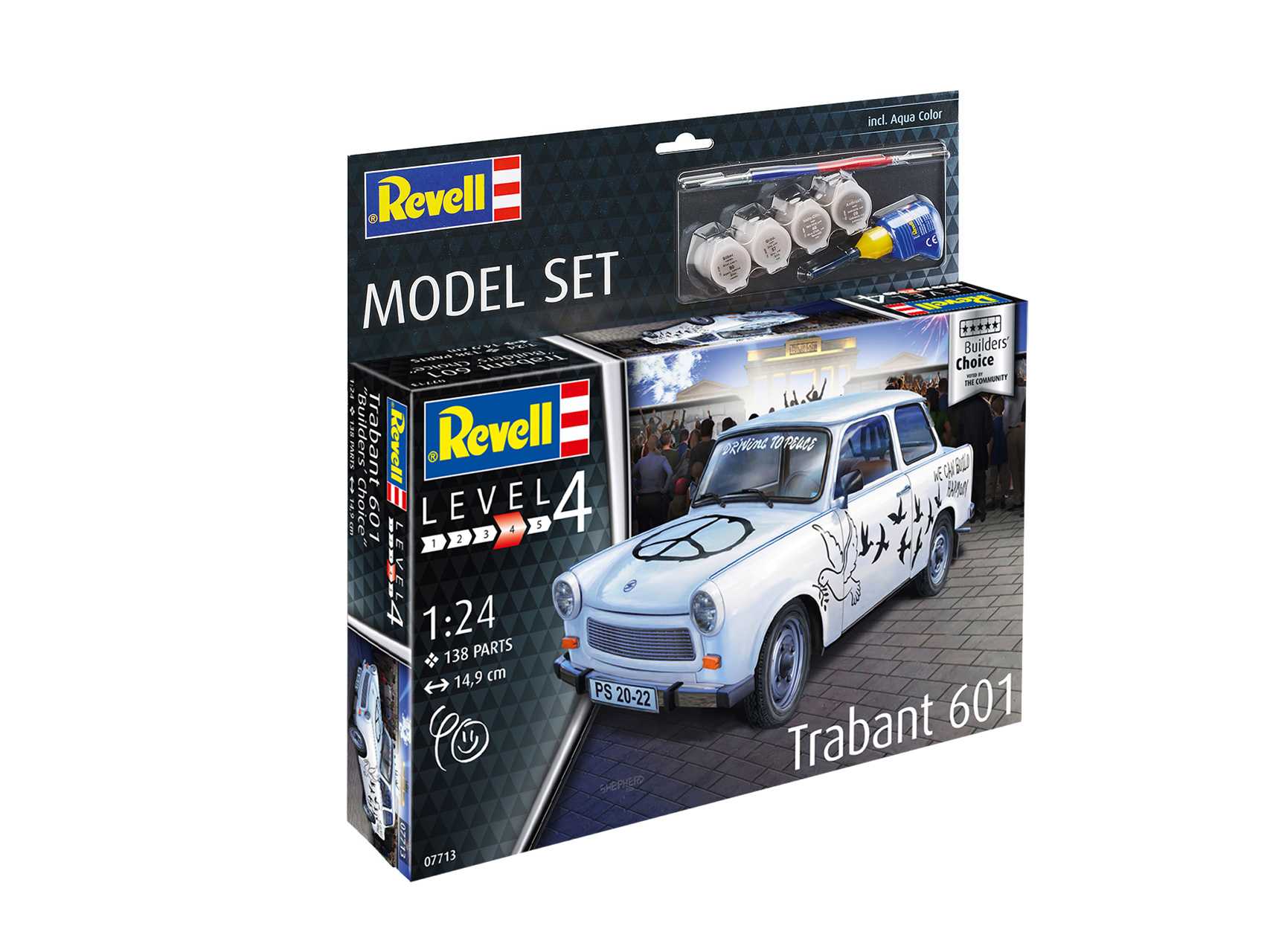 Fotografie ModelSet auto 67713 - Trabant 601S Builders Choice (1:24)