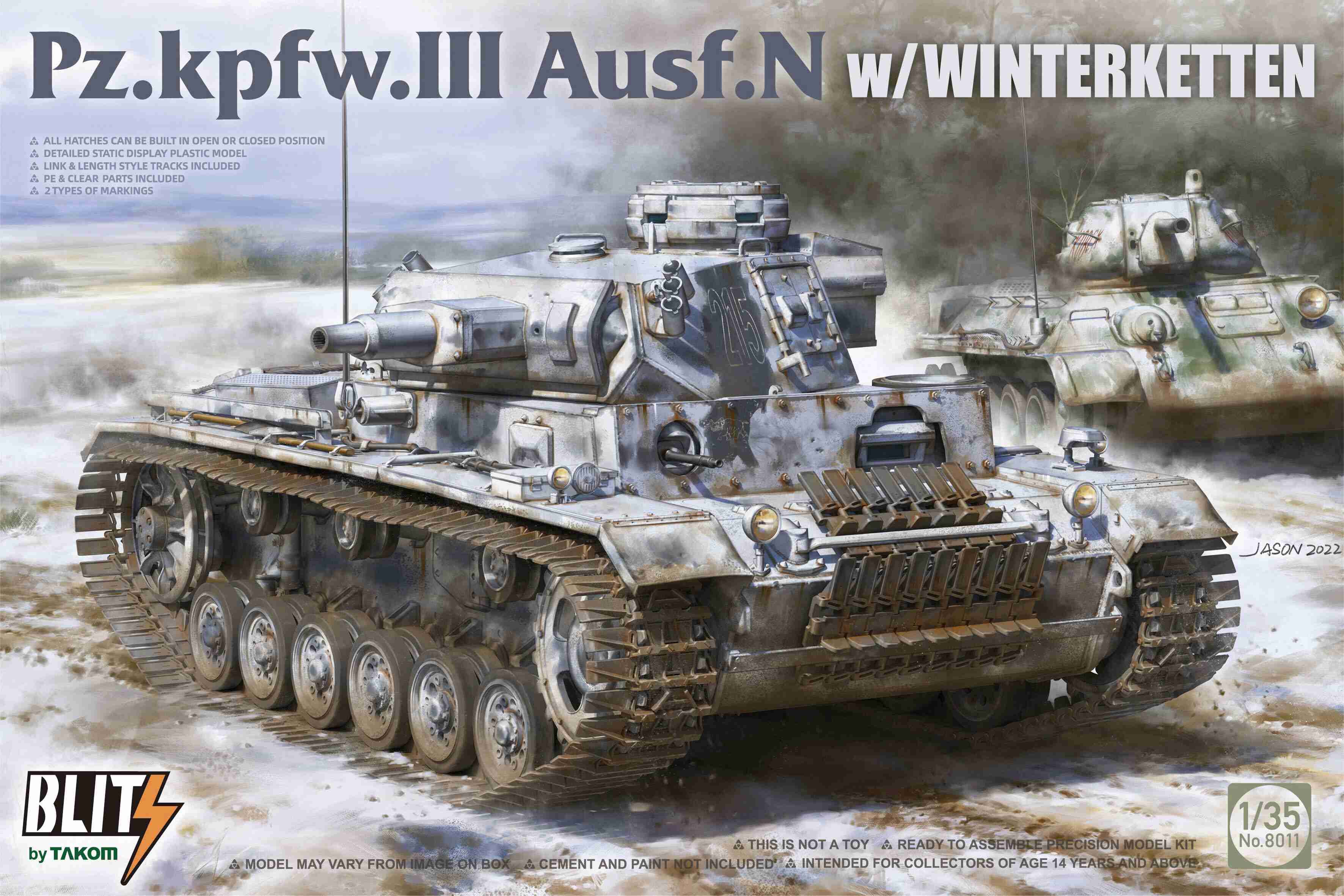 Fotografie 1/35 Pz.Kpfw. III Ausf. N with Winterketten