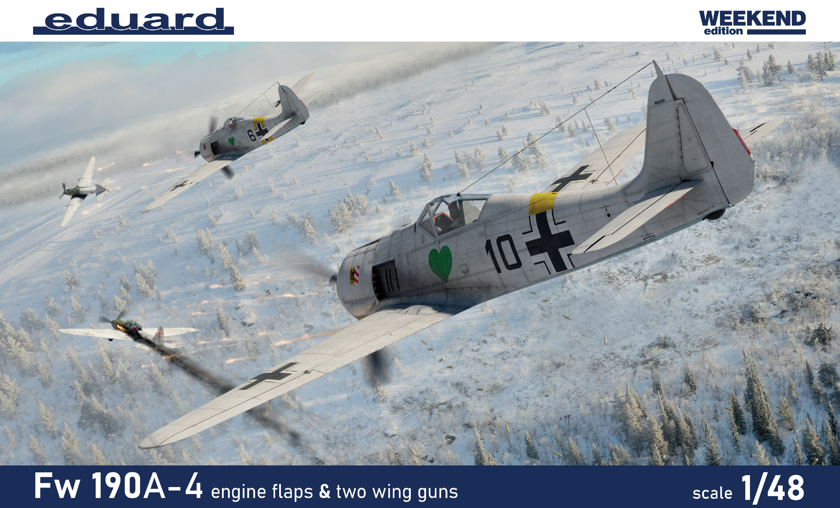 1/48 Fw 190A-4 w/ engine flaps & 2-gun wings (Weekend edition)