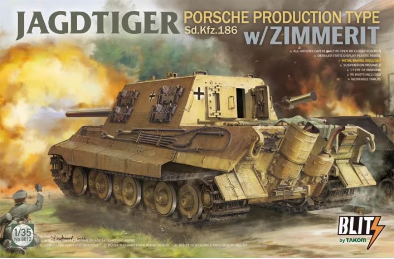 1/35 Jagdtiger Porsche Produktion Sd.Kfz.186 w/Zimmerit