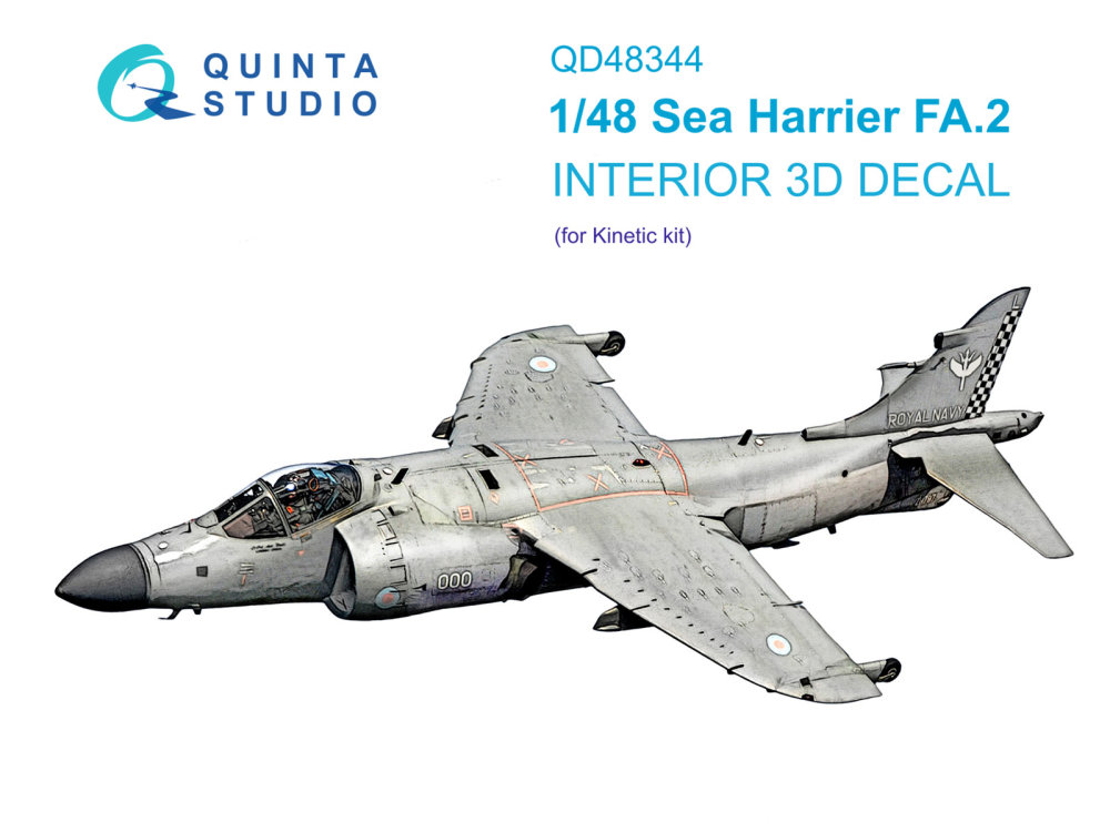 1/48 Sea Harrier FA.2 3D-Printed&col.Int. (KIN)