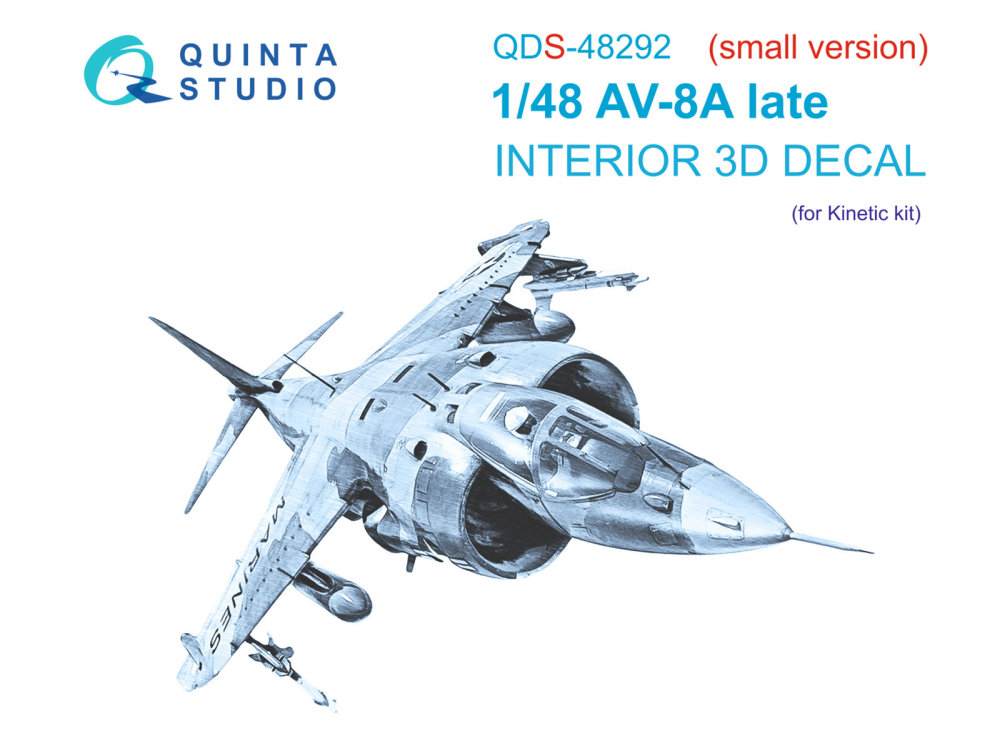 1/48 AV-8A Late 3D-Printed&col.Int. (KIN) SMALL