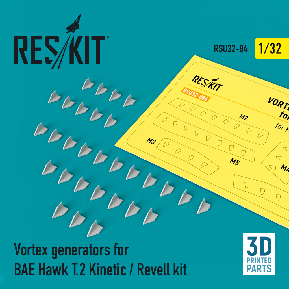 1/32 Vortex generators for BAE Hawk T.2 (KIN/REV)