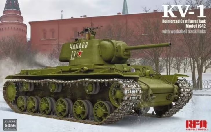 1/35 KV-1 Model 1942 Reinforced Cast Turret Tank w/workable track links