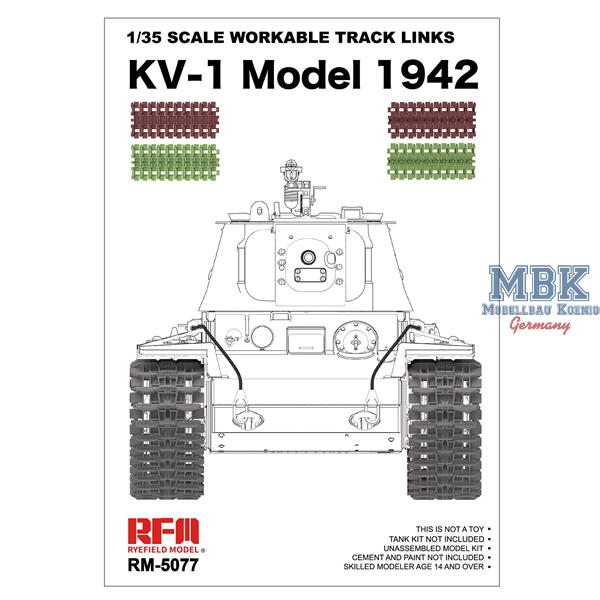 1/35 Workable track links for KV-1 Model 1942