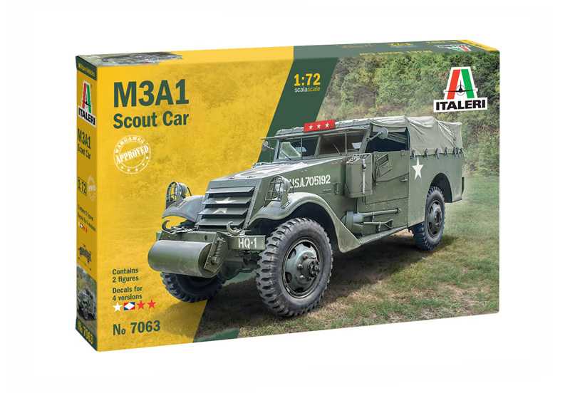 Fotografie Model Kit military 7063 - M3A1 Scout Car (1:72)