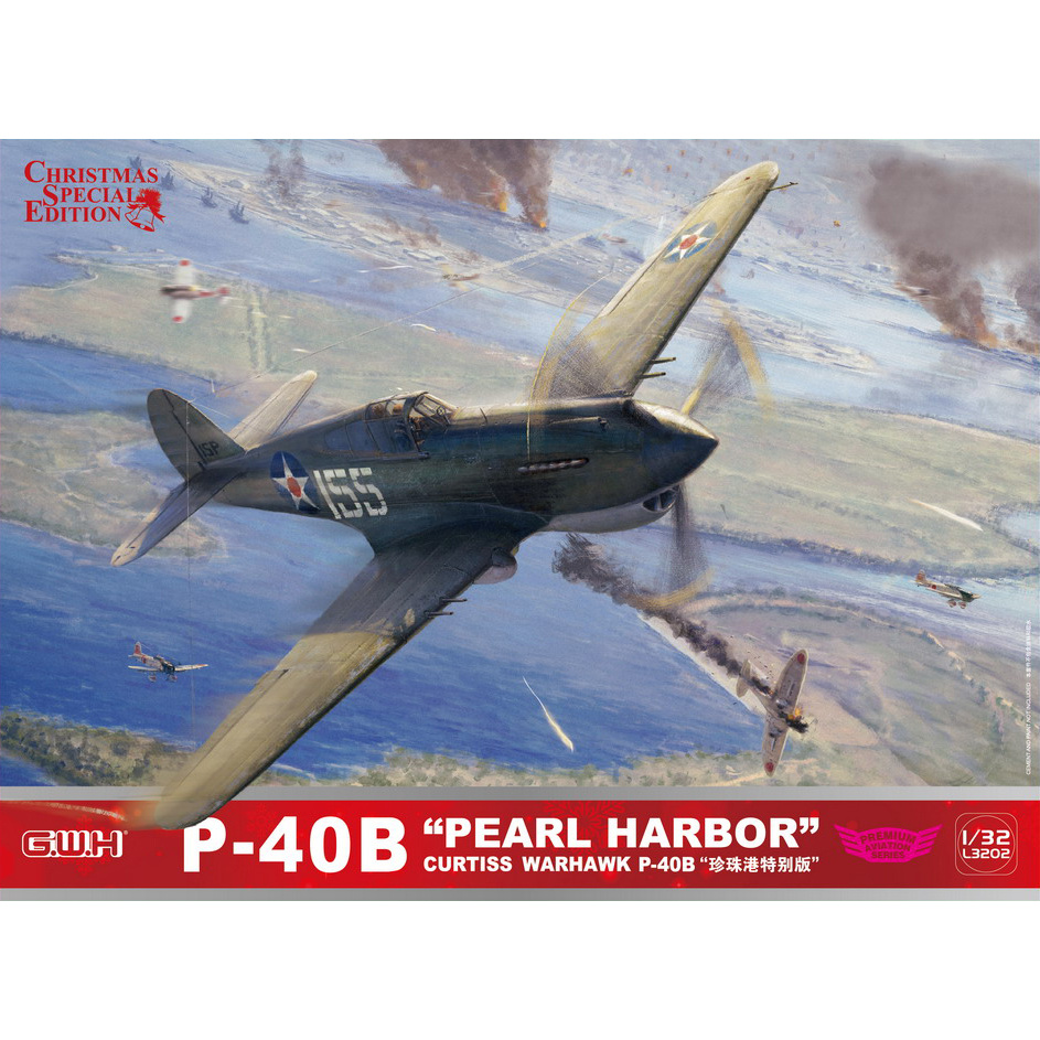 Fotografie 1/32 Curtis Warhawk P-40B USAAF "Pearl Harbor" 1941