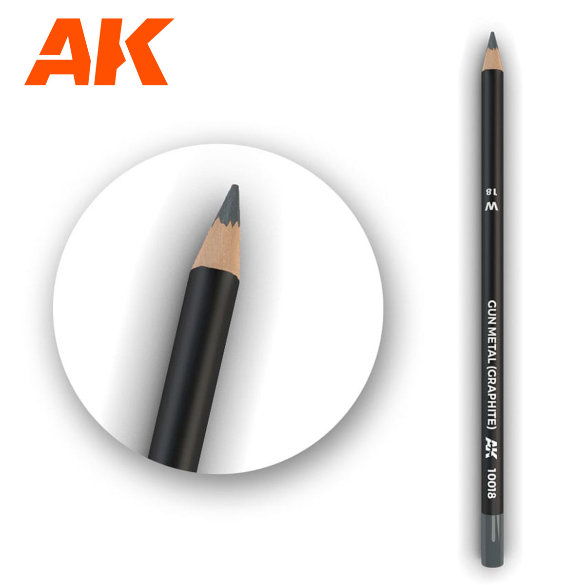 Fotografie AK10018 Watercolor Pencil Gun Metal (Graphite) (1x)