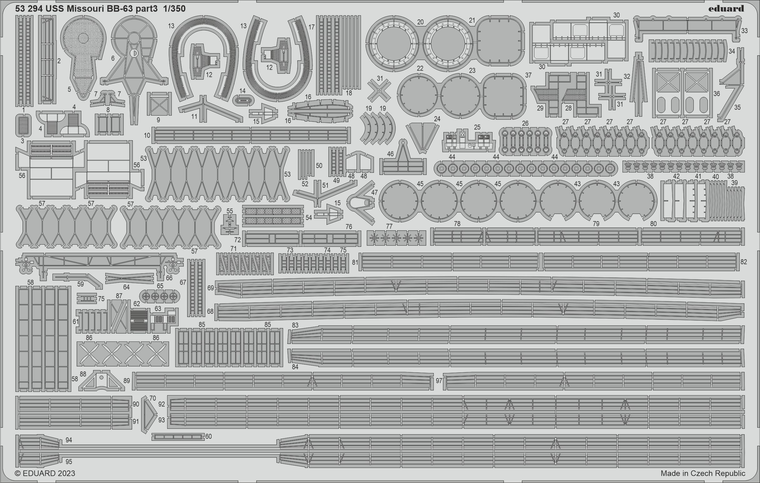 1/350 USS Missouri BB-63 part 3 (HOBBY BOSS)