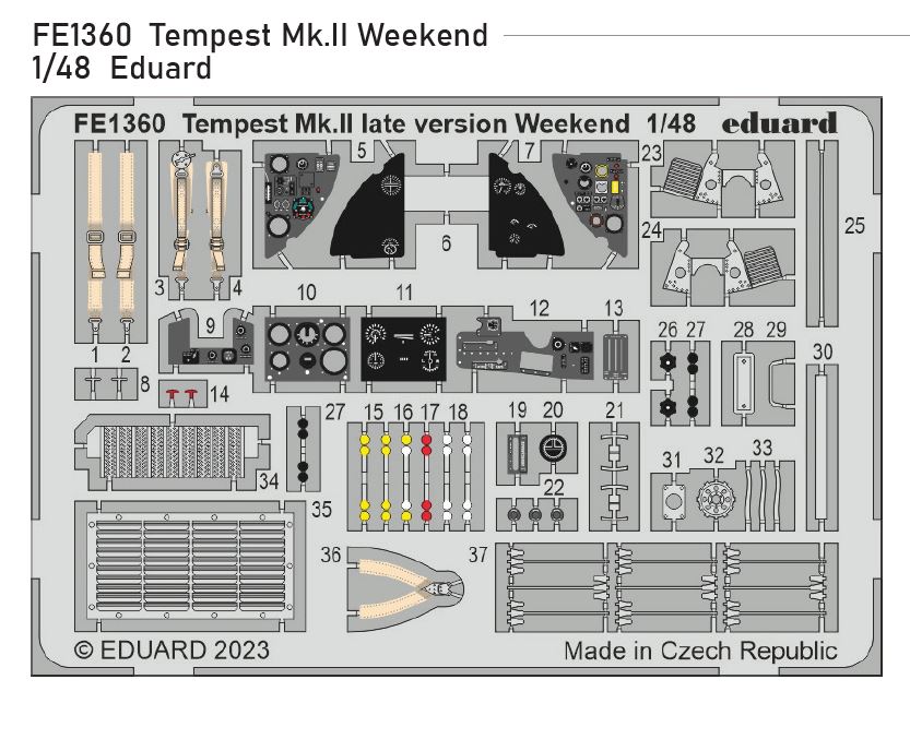 1/48 Tempest Mk.II Weekend (EDUARD)