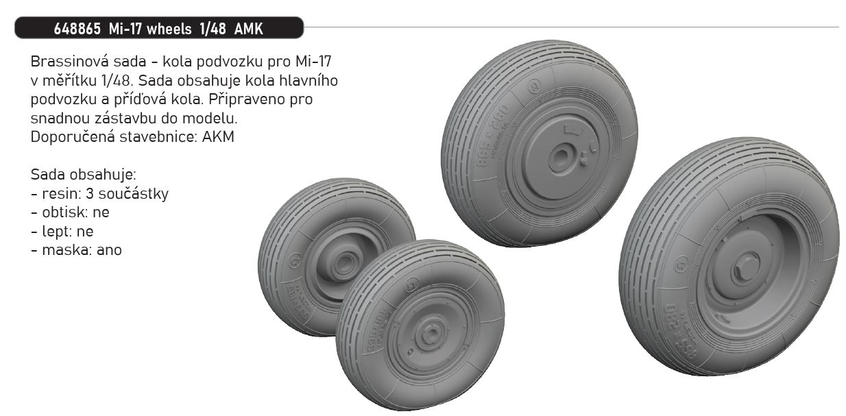 1/48 Mi-17 wheels (AMK)