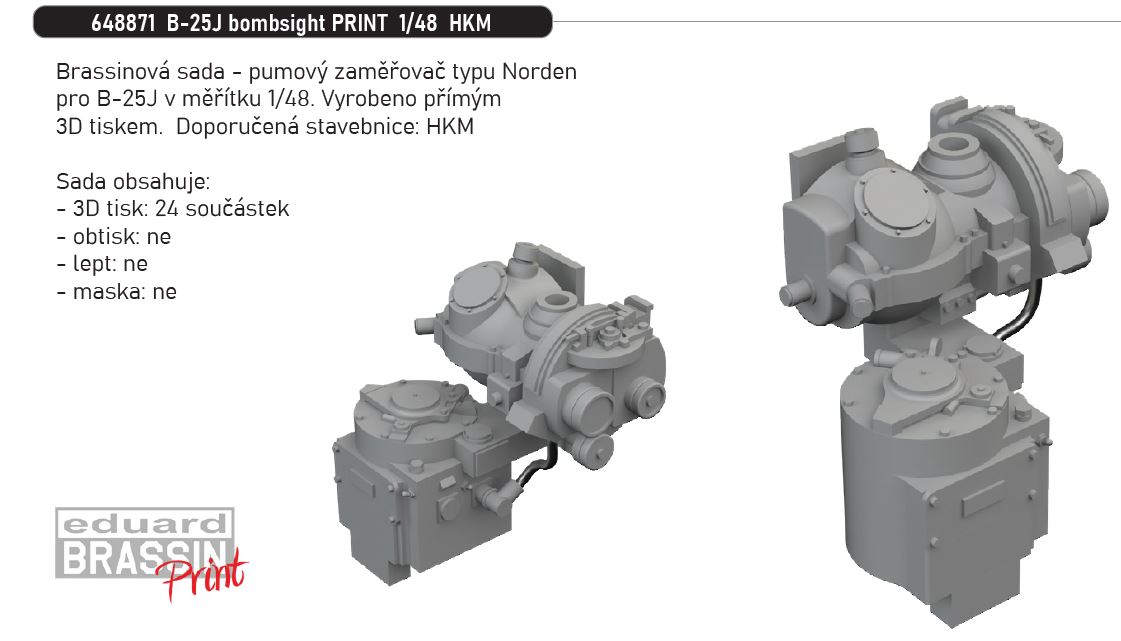 Fotografie 1/48 B-25J bombsight PRINT (HKM)