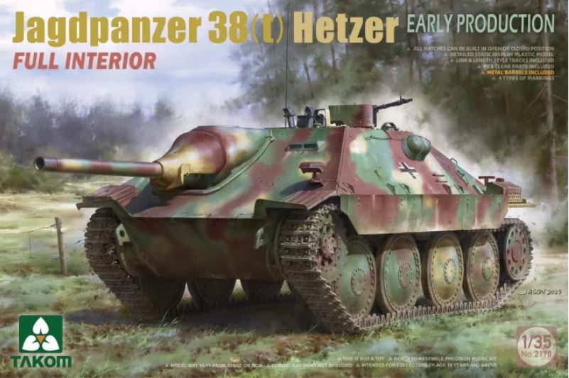 1/35 Jagdpanzer 38(t) Hetzer EARLY w/ Full Interior