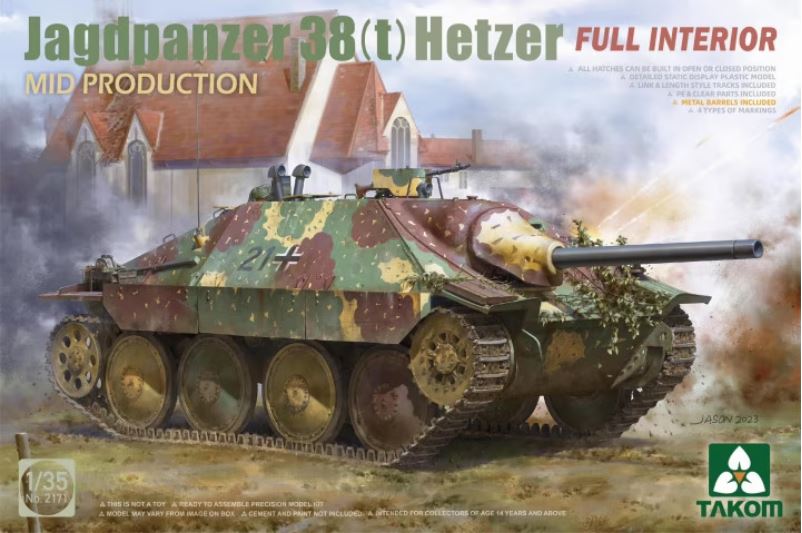 1/35 Jagdpanzer 38(t) Hetzer MID w/ Full Interior